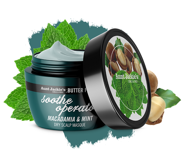 Aunt Jackie's Soothe Operator with Macadamia & Mint Dry Scalp Conditioning Hair Masque