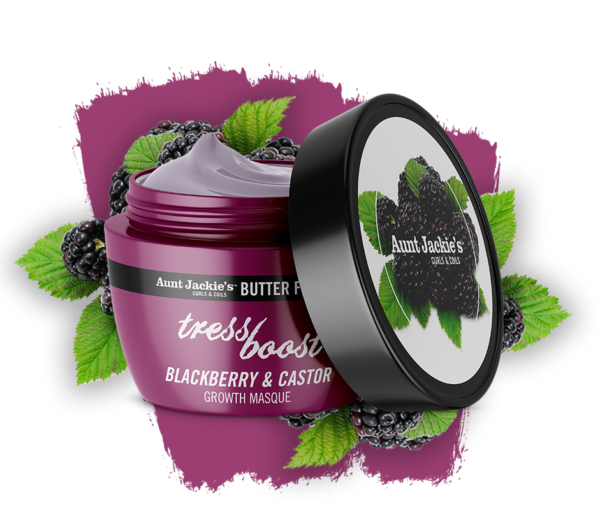 Aunt Jackie's Butter Fusion Tress Boost Blackberry & Castor Hair Masque